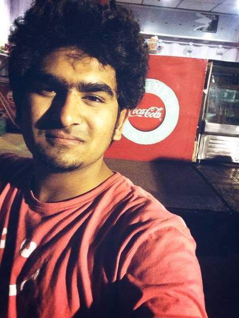 Evening selfie at a roadside cafe